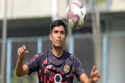 Punjab FC Footballer Sumeet Passi (Image Credit: ANI )