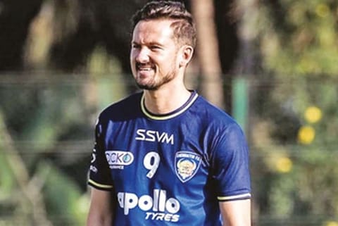 Lithuanian soccer player Nerijus Valskis