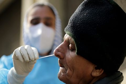 39,460 vaccine doses of Covid were administered in the last 24 hours at J and K (Image credit: ANI)