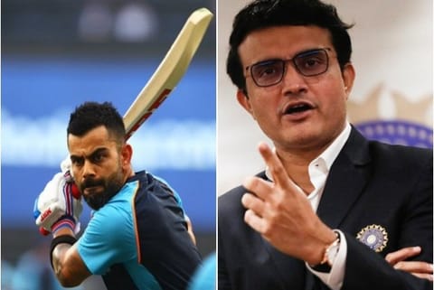 Virat Kohli and Sourav Ganguly (Image Courtesy: ANI)