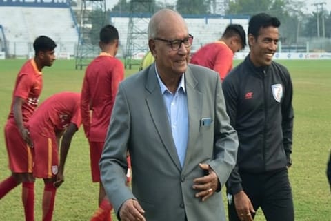 Former Football Player Subhas Bhowmick (Image Credit: ANI)