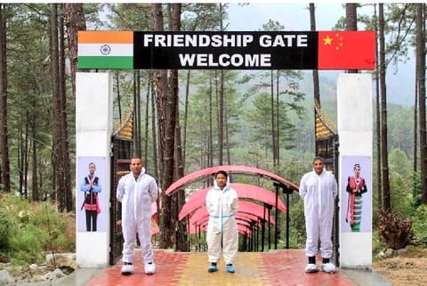 Chinese PLA handed over the young boy from Arunachal Pradesh Miram Taron to Indian Army (ANI)