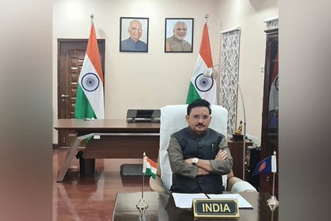 Devusinh Chauhan, Minister of State for Communications (Image Credit: ANI)