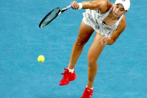 Ashleigh Barty beats Collins (Credit: AFP)