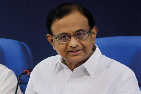 Senior Congress leader P Chidambaram