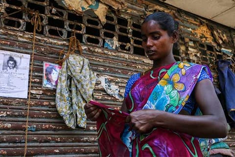 Lakshmi, who lost her 9-month old baby girl to abductors (Photo: Justin George)