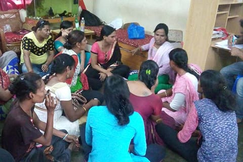Members of the transgender community engage in a focus group discussion held at Sahodaran