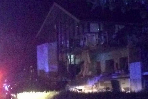 Local media reported the blast occurred just after midnight (Image: Vince Crate/Facebook)