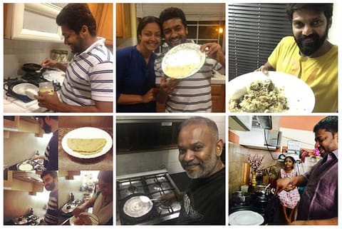 Actor Suriya was the first to accept the challenge and shared the picture in Twitter