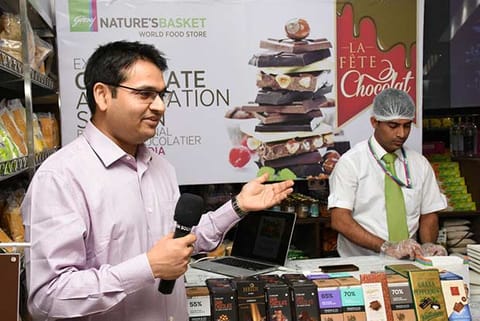 Chocolate taster and Founder of e-com portal Cocoatrait, L Nitin Chordia