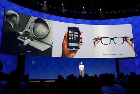 Mike Schroepfer, CTO of Facebook, speaks during the annual Facebook F8 developers conference