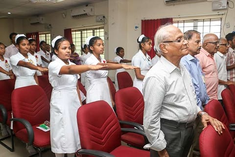 Participants take pledge at a function organised to mark the World Elder Abuse Awareness Day