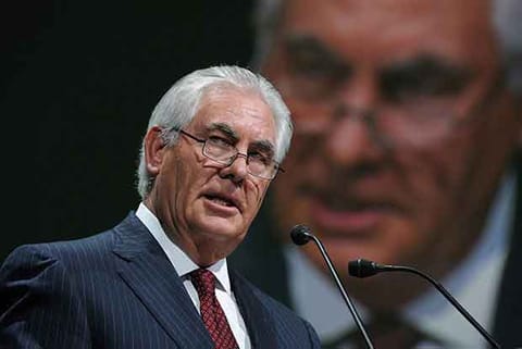 US Secretary of State Rex Tillerson