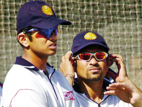 Sachin Tendulkar and Rahul Dravid.