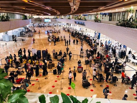 A scene at Manila's NAIA, Terminal 1.
