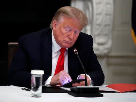 US president Donald Trump