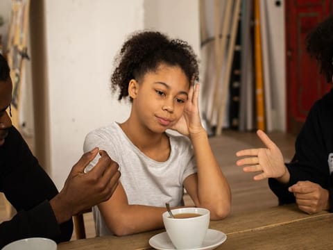 'Stop being a baby' minimises your child’s feelings and is a harmful thing to say when they are upset. It is a judgemental comment and can make them reluctant to openly talk to you and make them question expressing themselves. Instead try saying something similar to, “Tell me how you feel and why you are feeling this way.”
