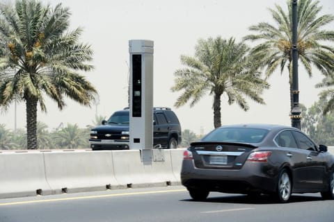 A traffic radar in Sharjah
