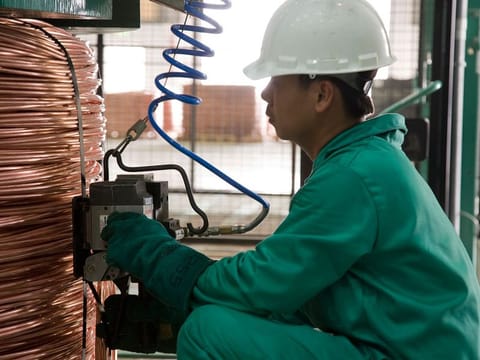 Ducab Metals Business' copper rod manufacturing facility in Mussaffah, UAE.