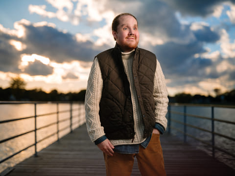 Derek Pfaff can smile and express emotions naturally after his face transplant, thanks to the successful reconnection of 18 facial nerve branches.