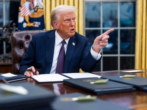 The order Trump signed requires the "full and complete release" of the JFK files, without redactions.