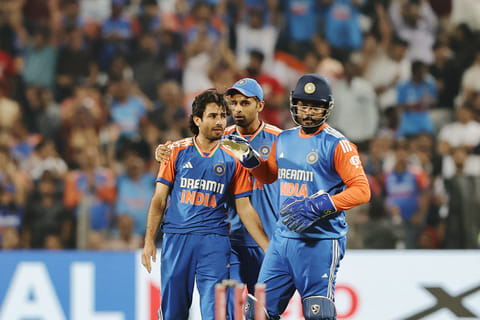 India bowled out England for 166 to win by 15 runs for an unbeatable 3-1 lead in the five-match series.