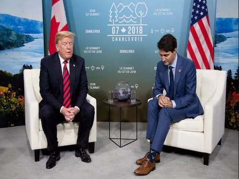 US President Donald Trump and Canada PM Justin Trudeau (File Photo/Reuters)
