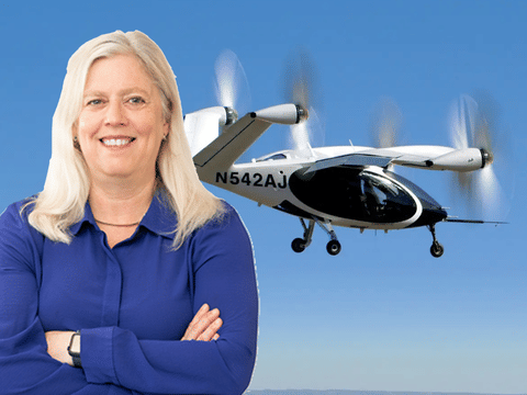 Bonny Simi, President of Operations at Joby Aviation. The former Olympian, with a master's degree in Management Science and Engineering (MS&E) at Stanford, is on a mission to revolutionise air travel.