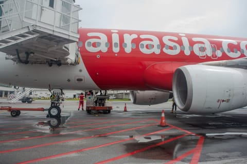 An AirAsia passenger jet.