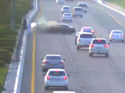 Drivers experiencing breakdowns should move to the nearest exit or a designated safe area to prevent accidents.