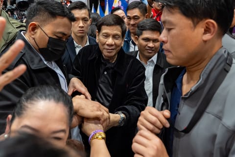 Former Filipino President Duterte Holds Rally In Hong Kong