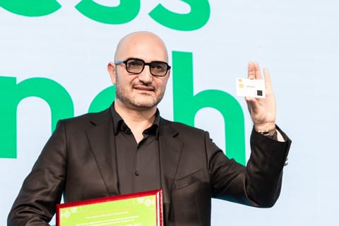 Robert Boris Mofrad, Co-founder & CPO of Serenity, launching sAxess Biometric Card