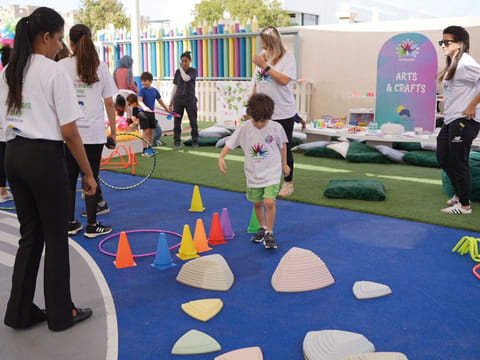 Children and families taking part in High Hopes Pediatric Therapy Center's community-driven event