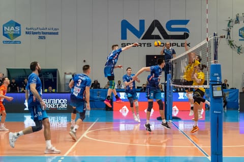 Al Tadawi 1 upset defending champions Zabeel in NAS Sports Tournament volleyball