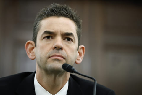 Jared Isaacman, U.S. President Donald Trump's nominee to be National Aeronautics and Space Administration (NASA) Administrator, testifies during a Senate Commerce, Science, and Transportation Committee confirmation hearing in the Russell Senate Office Building on Capitol Hill on April 09, 2025 in Washington, DC.