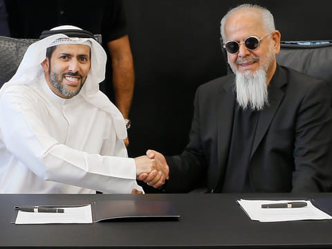 Mansory and Amaal sign landmark real estate partnership in Dubai. Abdulla Lahej, Chairman - Amaal (left), Kourosh Mansory: Founder & CEO - Mansory.