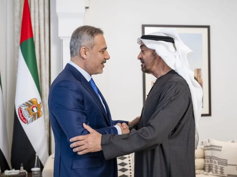 UAE President receives Turkish Foreign Minister