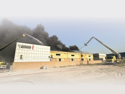 Workers from the affected and surrounding areas were safely evacuated as a precaution.