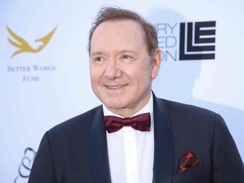 US actor Kevin Spacey poses at the photocall as he arrives to receive a Lifetime Achievement Award at the Better World Fund Gala at the Carlton hotel, on the sidelines of the 78th edition of the Cannes Film Festival in Cannes, southern France, on May 20, 2025.