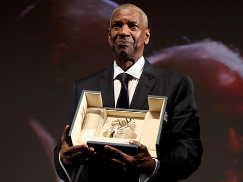 Denzel Washington receives the Honorary Palme d'Or ahead of screening of the film "Highest 2 Lowest" at Cannes Film Festival
