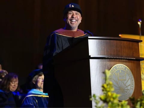Jo Koy was conferred an honourary doctorate degree by the California State University in Los Angeles. The Netflix star is set to bring his "Just Being Koy" tour to Abu Dhabi Arena on May 29 as part of Abu Dhabi Comedy Season.