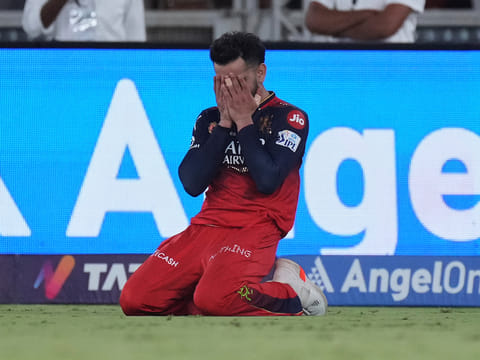 Royal Challengers Bengaluru's Virat Kohli reacts after their win in the Indian Premier League cricket final against Punjab Kings in Ahmedabad, India, on June 3, 2025.