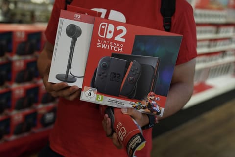 Nintendo Co Ltd. Switch 2 gaming console goes on sale in Europe.