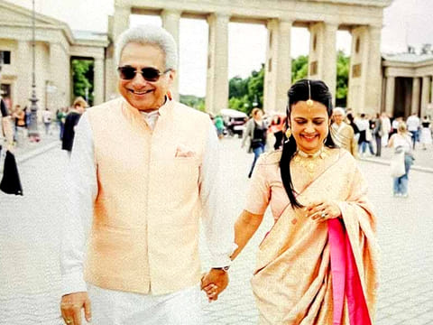 Trinamool Congress MP Mahua Moitra (right) and senior Biju Janata Dal (BJD) leader Pinaki Misra