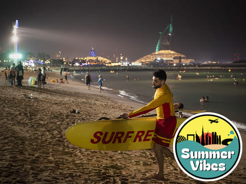 Want to try night swimming? These UAE beaches let you swim under the stars with floodlights, lifeguards, and family-friendly facilities. Picture used for illustrative purposes.