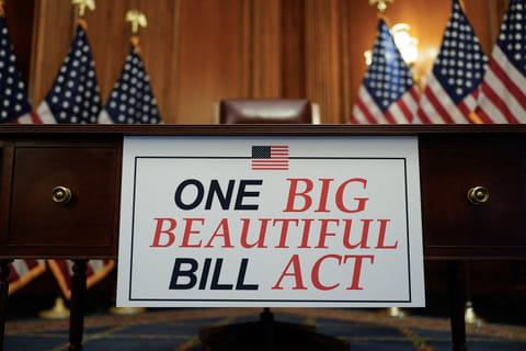 "One Big Beautiful Bill Act": It combines deep tax cuts, immigration crackdowns, military expansions, and sweeping reductions to social welfare programs.
