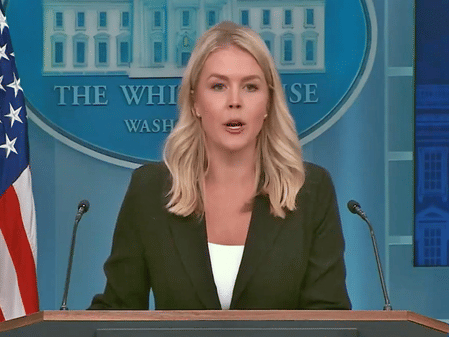 White House spokesperson Karoline Leavitt.