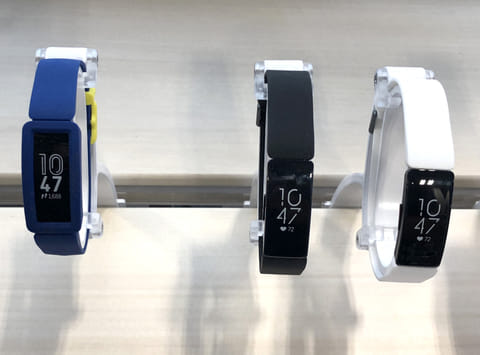 Fitbit activity trackers are displayed at a Best Buy store on November 01, 2019 in San Rafael, California.