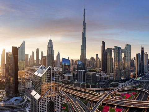 Dubai city skyline has become a symbol of architecture, innovation, and tourism.