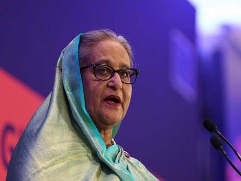 The tribunal on Thursday also rejected defence lawyers' request to have the charges against Hasina (pictured) and her interior minister Asaduzzaman Khan Kamal dismissed.